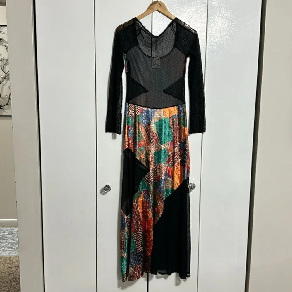 Free People Parker Patchwork Maxi Dress Size XS